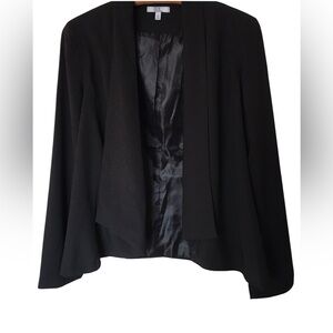 Joe B Elegant Black open front Blazer Sz XL